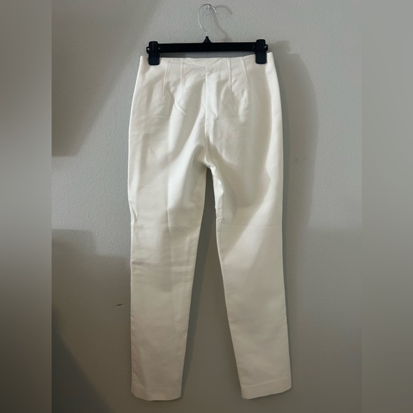 vince camuto white dress business slacks women’s trouser slim cropped pants 0 - Picture 3 of 7